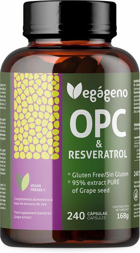 VEGÁGENO OPC Traubenkernextrakt und RESVERATROL Kapseln