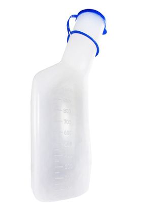 Urinflasche 1000 ml, transluzent für Männer