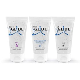 Gleitgel-Set „Just Glide“, 3-teilig | Auf Wasserbasis | Just Glide