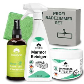 Profi Badezimmer Set mit Putzstein, Reiniger & Duftspray