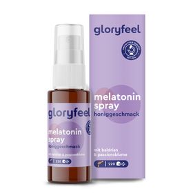 gloryfeel® Melatonin + Baldrian, Lavendel & Melisse Spray Honig