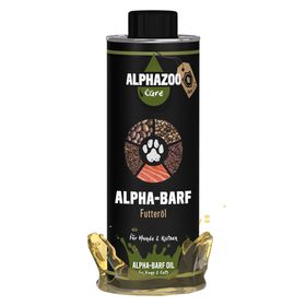 ALPHAZOO Alpha-Barf Futteröl für Hunde und Katzen