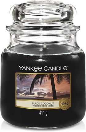 Yankee Candle Duftkerze Black Coconut Classic Medium Jar