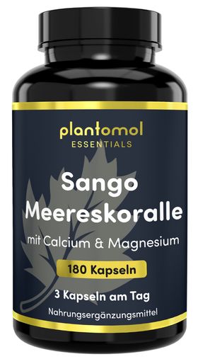 plantomol® Essentials - Sango Meereskoralle Kapseln mit natürlichem Calcium & Magnesium - 3300mg/Tag