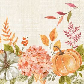 Servietten 40x40 3-lagig 1/4-Falz Spicy Pumpkin