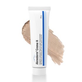 Aknederm Creme H  eine hautgetönte, parfümfreie, Basispflege für die Behandlung von Hautunreinheiten