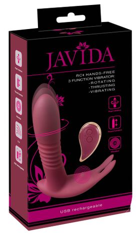 Vibrator mit Rotation, Stoßfunktion und Vibration | 10 Vibrationsmodi | Javida