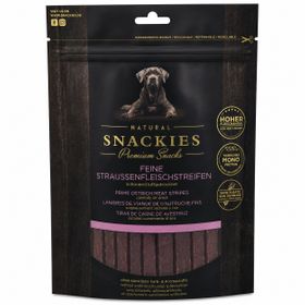 SNACKIES Feine Straussenfleischstreifen - Single-Protein Snack für Hunde