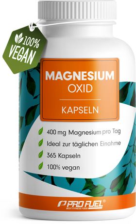 ProFuel - Magnesium Kapseln (1 Jahr) - 668 mg Mag.-Oxid