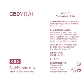 CBD VITAL Anti-Faltencreme