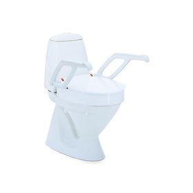 Aquatec 90000 Toilettensitzerhöhung mit Armlehnen, 10 cm