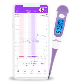 Easy@Home Basalthermometer Fruchtbarkeitsthermometer Ovulationstest zur Zykluskontrolle und Eisprung