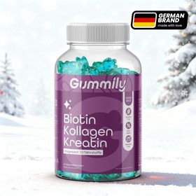 Gummily® Kollagen Kreatin Biotin Gummibärchen - Hochdosiert für Harre, Haut & Nägel