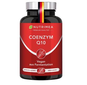 Nutrimea PREMIUM COENZYM Q10 Hochdosiert | Vegane Kapseln für 2 Monatskur