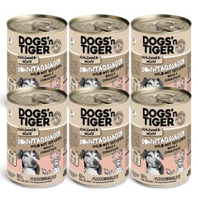 Dogs’n Tiger Adult Hundefutter, Sonntagsjäger, Wild & Geflügel
