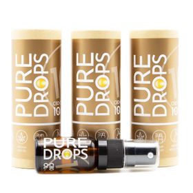 PURE DROPS CBD ÖL 3er Set (2+1 GRATIS) aus Österreich 10% CBD Vollspektrum