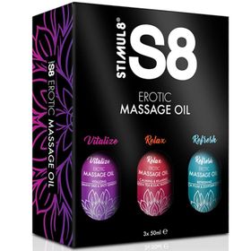 Stimul8 - S8 Massageöl Box 3