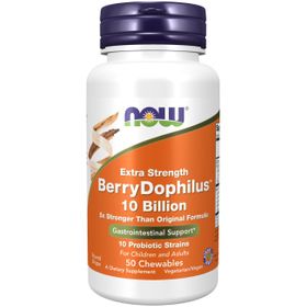 Now Foods BerryDophilus Extra Strength 10 Billionen 50 Kautabletten