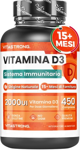 Vitamin D3 2000 IE 50 mcg, 450 Tabletten – D3-Vitamin Cholecalciferol