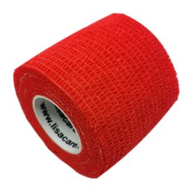 LisaCare selbstklebender Verband - Rot - 5cm x 4,5m