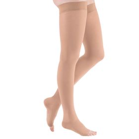 mediven comfort CCL2 AG Kompressionsstrümpfe normal (72-83 cm) o. Fußspitze Noppenhaftband