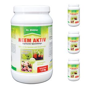 SILBERKRAFT Neem Aktiv: Spezialdünger-Granulat für Gemüse und Zierpflanzen