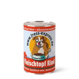 fress-express Fleischtopf Rind Alleinfutter für Hunde