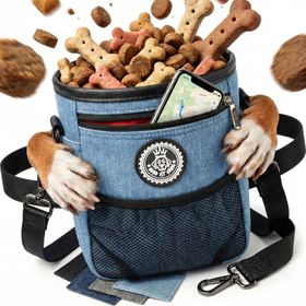 HUND IST KÖNIG® Premium Leckerlibeutel für Hunde | Robuster Futterbeutel Hunde mit viel Stauraum