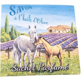 La Savonnerie de Nyons - Duftbeutel Pferde - Lavendel