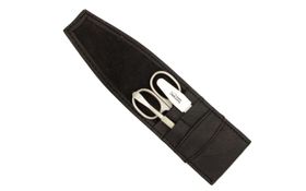 Excellent Solingen Maniküre Reiseetui 3-tlg. Schwarzes Kunstleder