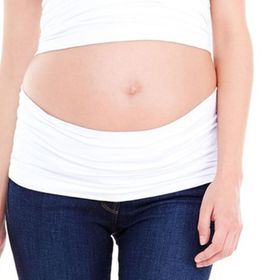 MYSANITY Schwangerschaft Bauchband tencel Weiß