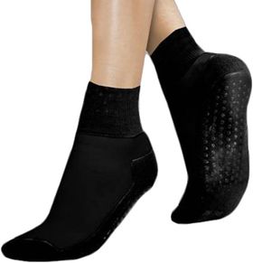 suprima Anti-Rutsch-Socken mit gummierter Sohle schwarz o. bordeaux