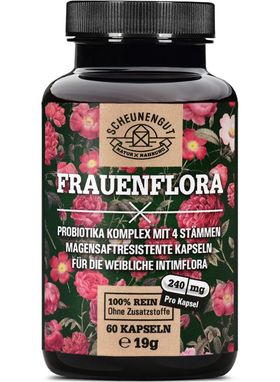 Scheunengut® FRAUENFLORA | Intimflora Komplex mit 4 Milchsäurebakterien | auch für den Akutfall