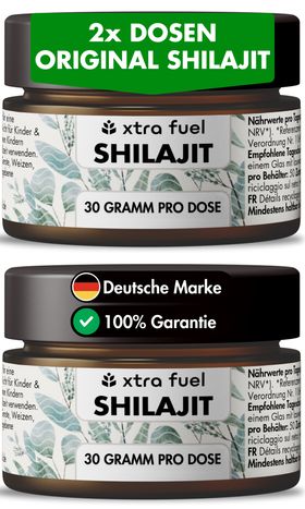 XTRA FUEL Shilajit Harz - Original Himalaya Shilajit mit 58% Fulvinsäure & Huminsäure