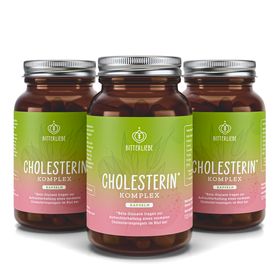 BitterLiebe - Cholesterin Komplex - Regulierung und Senkung des Cholesterinspiegel - 3-Fach Wirkung