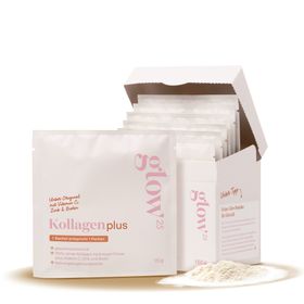 Glow25® Collagen Plus Sachets [10 Stück] - Kollagen Hydrolysat mit Vitamin C, Zink und Biotin
