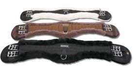 AMKA Kurzgurt Dressurgurt anatomischer Sattelgurt mit synth. Fell Mondgurt