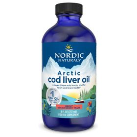 Nordic Naturals Arktischer Lebertran - Erdbeergeschmack