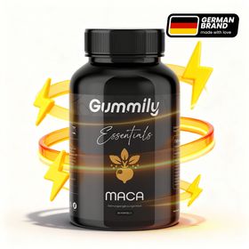 Gummily® Maca Kapseln miit  Ashwagandha, Ginseng, Shilajit Extrakt