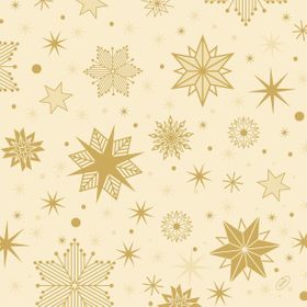 6x Servietten 40x40 4-lagig Klassik Stargazing cream