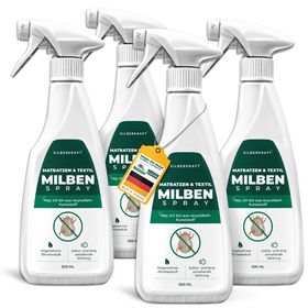 SILBERKRAFT Milbenspray für Matratzen & Textil