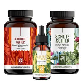 Immunsystem-Paket: FLAMMENGARDE, SONNENFREUND, SCHUTZSCHILD - NATURTREU®