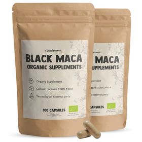Cupplement® - Schwarze Maca Kapseln 500 mg Bio Kombipack