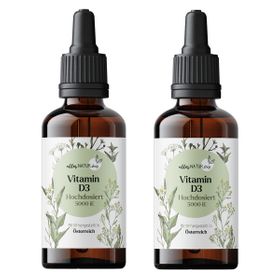 allesNATUR Premium Vitamin D3 Hochdosiert 5000 IE Doppelpack