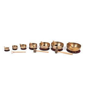 bodhi Klangschalen-Set, bestehend aus 7 Klangschalen