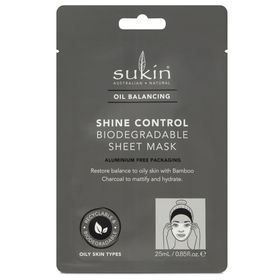 Sukin - Biologisch Abbaubare Tuchmaske Shine Control