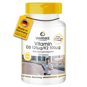 Warnke Vitalstoffe | Vitamin D3 125µg/K2 100µg