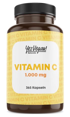 Yes Vegan Naturals Vitamin C Komplex Jahresvorrat Kapseln