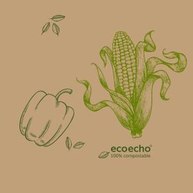 Zelltuchservietten 33 x 33 3-lagig 1/4 Falz Veggies