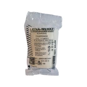 Leina kohäsive Fixierbinde weiß, einzeln in Folie